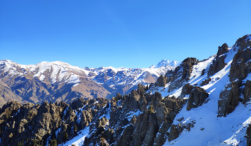 青山原不老，為雪白頭。